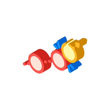 roquet croquet game isometric icon vector. roquet croquet game sign. isolated symbol illustration