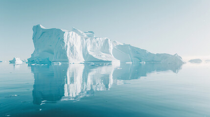 Big icebergs in Ilulissat icefjord western Greenland.