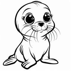 Fototapeta premium baby seal