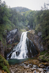 Naklejka na ściany i meble Long Exposure Photography of Golling Waterfall