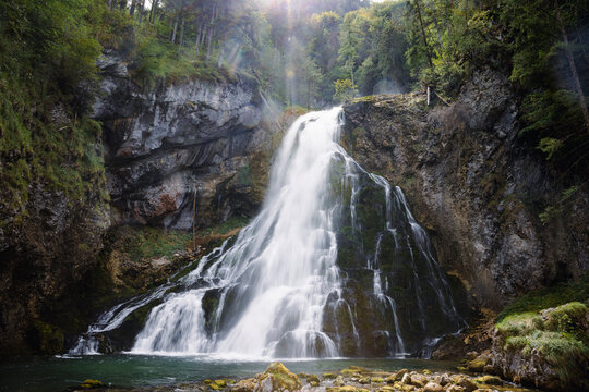 Long Exposure Photography of Golling Waterfall