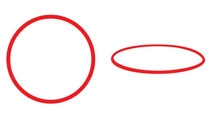 Red hool hoop. vector illustration © marijaobradovic