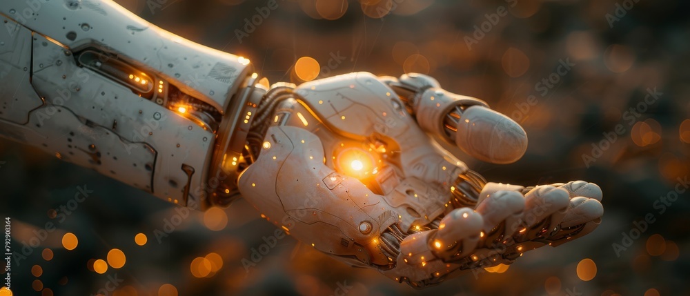 Poster In the 20th century, man has used tools based on AI, robots, smart science, and artificial intelligence, and connected to the world through global networks that provide access to information and data