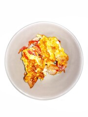 Omelet, minced pork with chilli