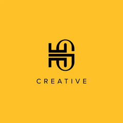 Alphabet Letters HG GH Creative Luxury Logo Initial Based Monogram Icon Vector Elements.