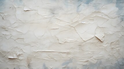 texture papier peint déchiré blanc gris, craquelé et froissé, généré par IA - obrazy, fototapety, plakaty