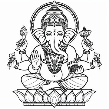 Lord Ganesha Blesses with Wisdom