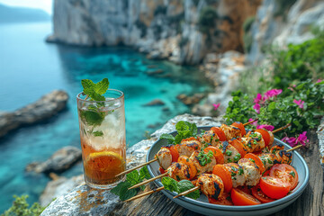 food in the beach