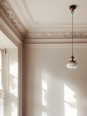 Minimalist Design Upheld Professional Cleaning of Ceiling Fixtures and Corners for Immaculate Home Maintenance