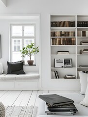 Minimalist Living Room Revitalized Tidying Away Books Magazines and Remotes