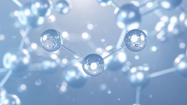 zinc chloride molecular structure 3d, metal halides, structural chemical formula view from a microscope