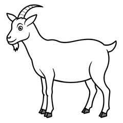 goat on white