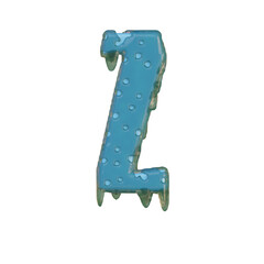 Monster Slime 3D Alphabet PNG Letters