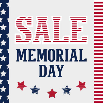  memorial day sale up to, vector illustration