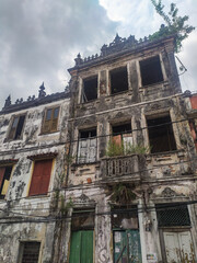 Buildings in the historic region of Salvador in the state of Bahia, Brazil