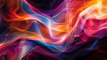 Obraz premium A colorful, abstract painting with a lot of different colors and shapes