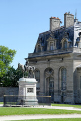 Obraz premium The equestrian statue of Henri d'Orléans in Chantilly