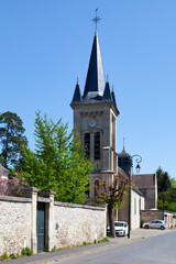 Obraz premium The Saint-Nicolas Church in Lamorlaye