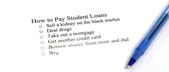 Checklist of Ideas for Paying Student Loans Off