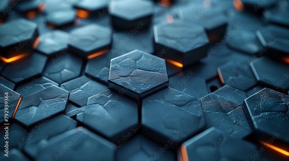 Poster this abstract futuristic hexagon shape can be used as a background or as decoration