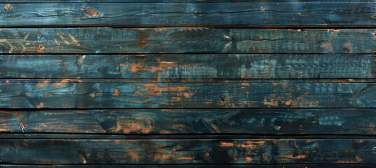 Rustic Teal Wood Texture, Vintage Charm for Interior Design