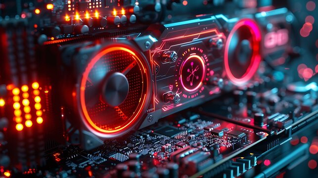 Develop an animated guide that visually explains the process of overclocking a graphic card to enhance its performance.