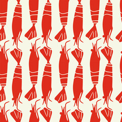 Seafood shrimp pattern. Food background.