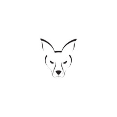 Wolf head icon logo vector