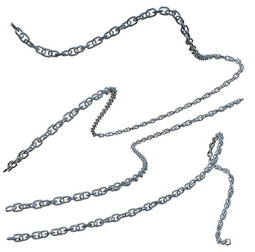 chain isolated on white	
