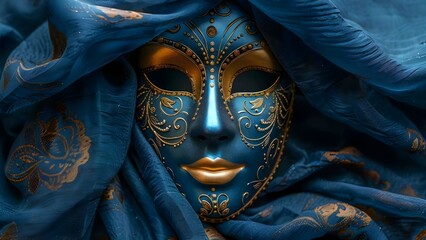 Celebrating International Theater Day with beautiful masks and theatrical elements worldwide. Concept International Theater Day, Beautiful Masks, Theatrical Elements, Global Celebration - obrazy, fototapety, plakaty