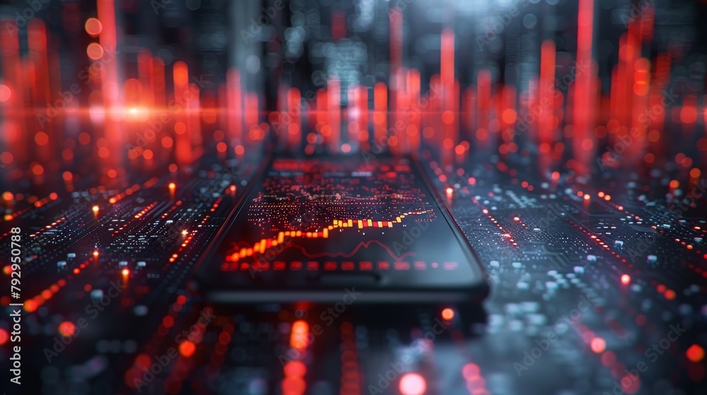 Poster designed for futuristic devices, this application allows online trading