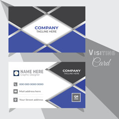 Creative Vector Visiting Card Design, Vector Illustration Design Template,