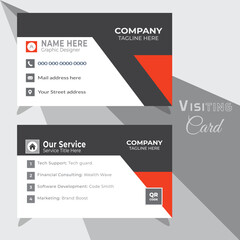 professional Vector Visiting Card Design , Vector Illustration Design Template.