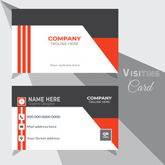 Unique Visiting Card Design , Full Vector Illustration Design Template.