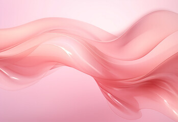 soft pink abstract iridescent liquid smoke plastic