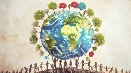 Celebrating Unity: A Global Rendering of Environmental through Tree Flora