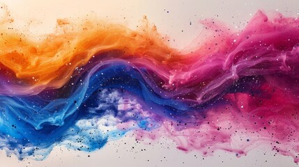 Create ink splatters with bold and vibrant colors, ensuring eye-catching