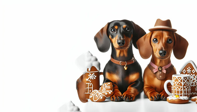 Dog lover moving announcement Watercolor dachshund breed We have moved card Dog moving, generative ai