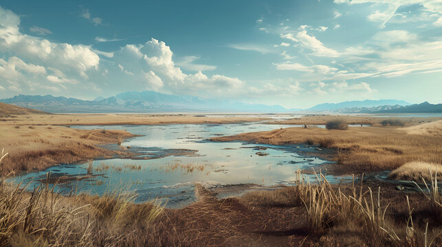 paisaje seco lago secandose por que ya no hay agua en el planeta tierra cambio climático del medio ambiente tierra seca y árida por la falta de agua