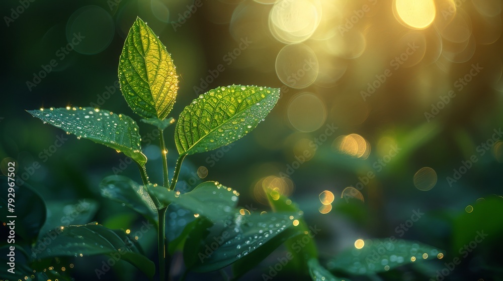 Poster a graphic of a turbine with an ecological element illustrating the concept of green technology or su