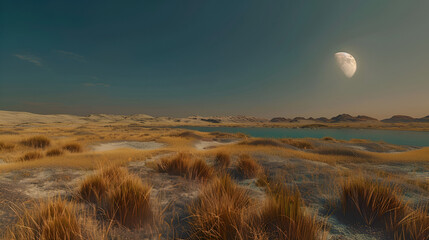 paisaje representativo de la sequía actual del planeta tierra que se esta quedando sin agua paisaje seco y árido desértico preocupante lago secandose