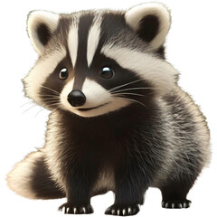 Obraz premium 귀여운 오소리 캐릭터4