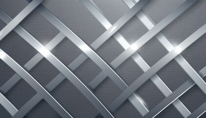 Create a background with a lattice design composed of thin lines of polished silver set against a backdrop of smooth