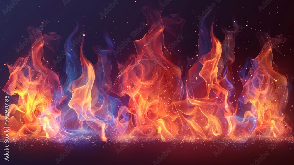 Canvas Prints The Fire Flames set comes with a transparent background. It should be used on light backgrounds. Transparency is only available in the modern format.