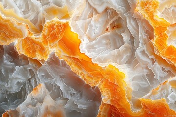 Closeup surface yellow and orange marble textured background