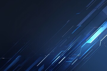 Abstract blue geometric shapes background