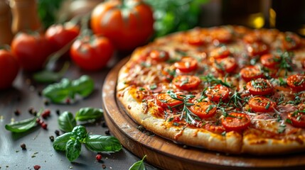 Imagine a cheerful gathering as the family hosts a pizza-making night, with toppings and dough spread out on the counter