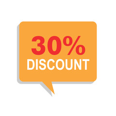 30% discount sale badge form best price best deal discount big offer cheap price sheet yellow and red badge
