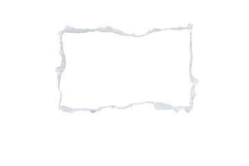 Ripped paper on transparent background, ripped paper, hole torn isolated cut out png, white paper...