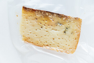 piece of craft goat cheese